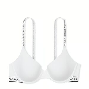 NWTVictoria's Secret Classic White Bra Sz 32B Logo Push-up Bra